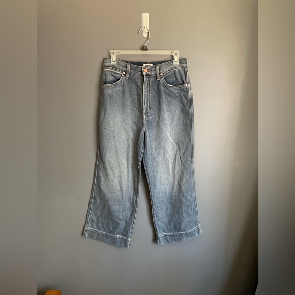 Wrangler Wide Leg Crop Culotte Jeans Womens Size 29x24 - Picture 3 of 6